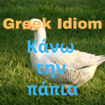 greek idiom kano tin papia