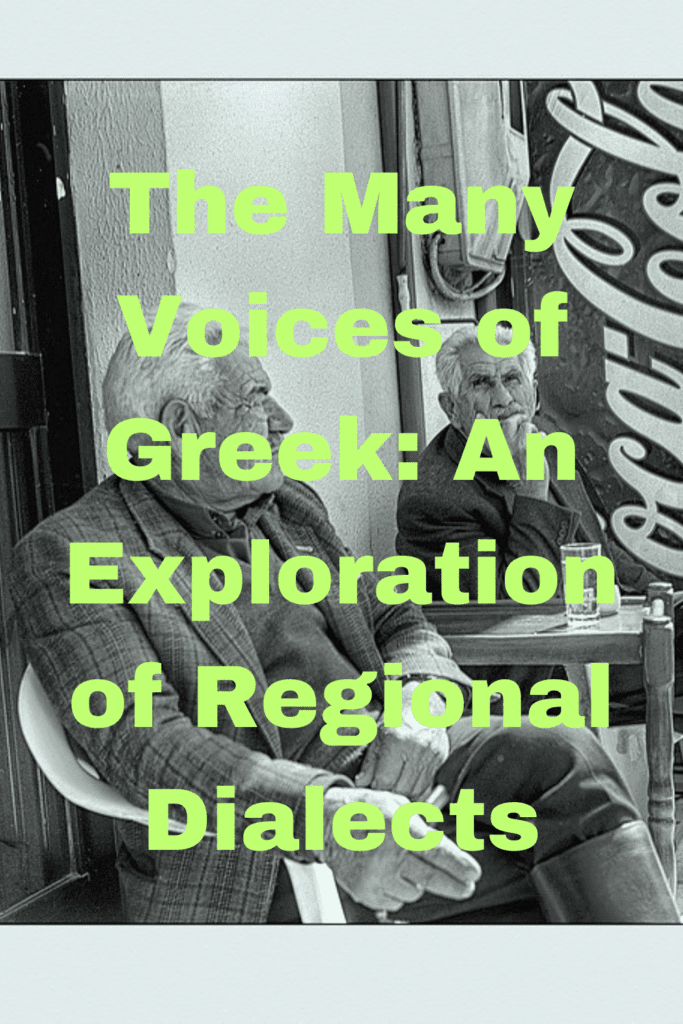 greek regional dialects
