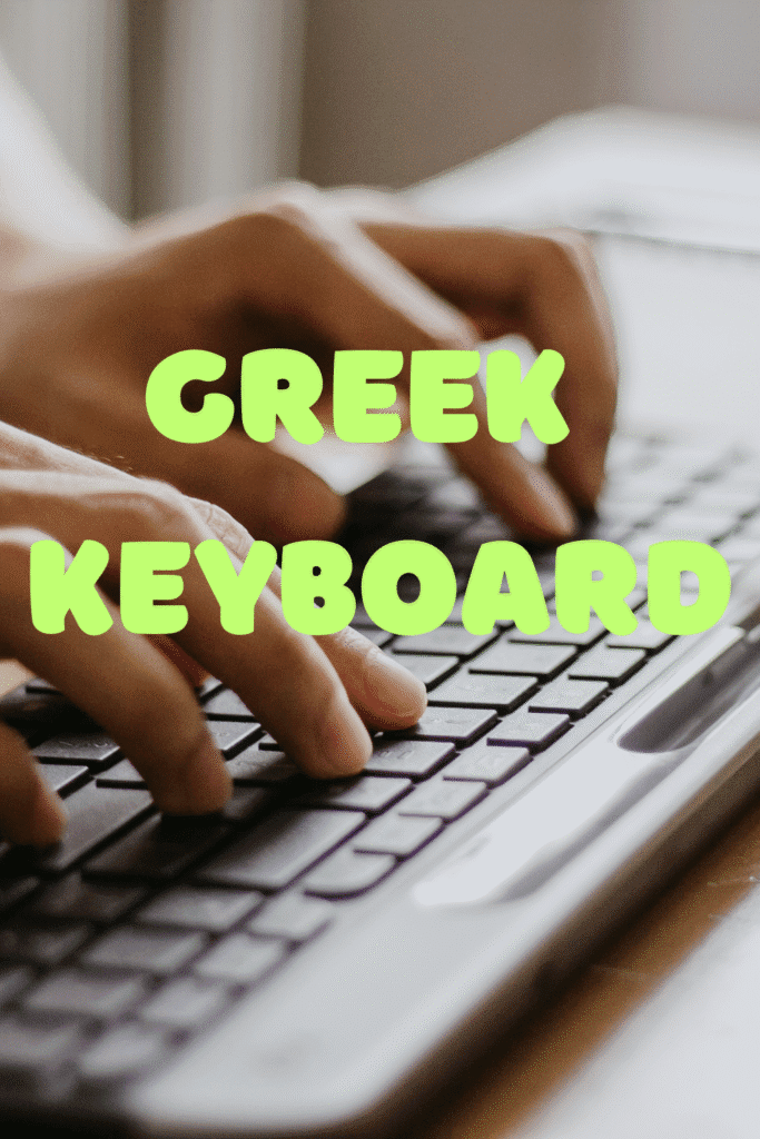 how to set up a greek keyboard