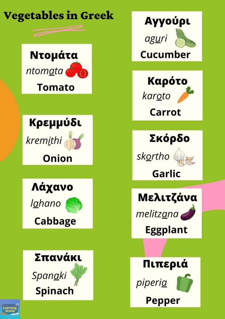 vegetables in greek