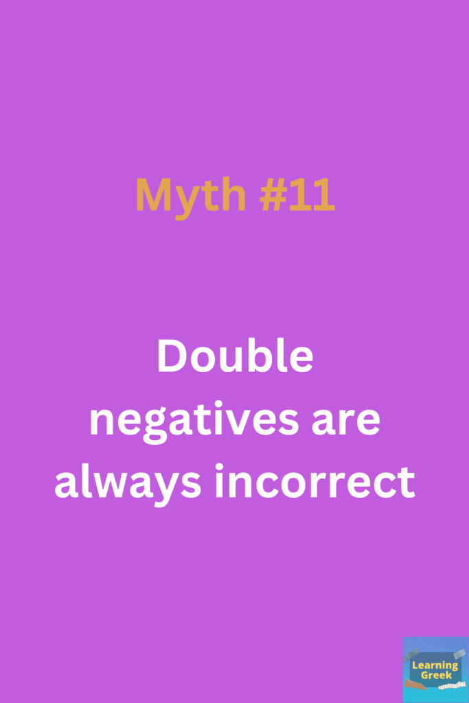 20 Greek Grammar Myths Debunked