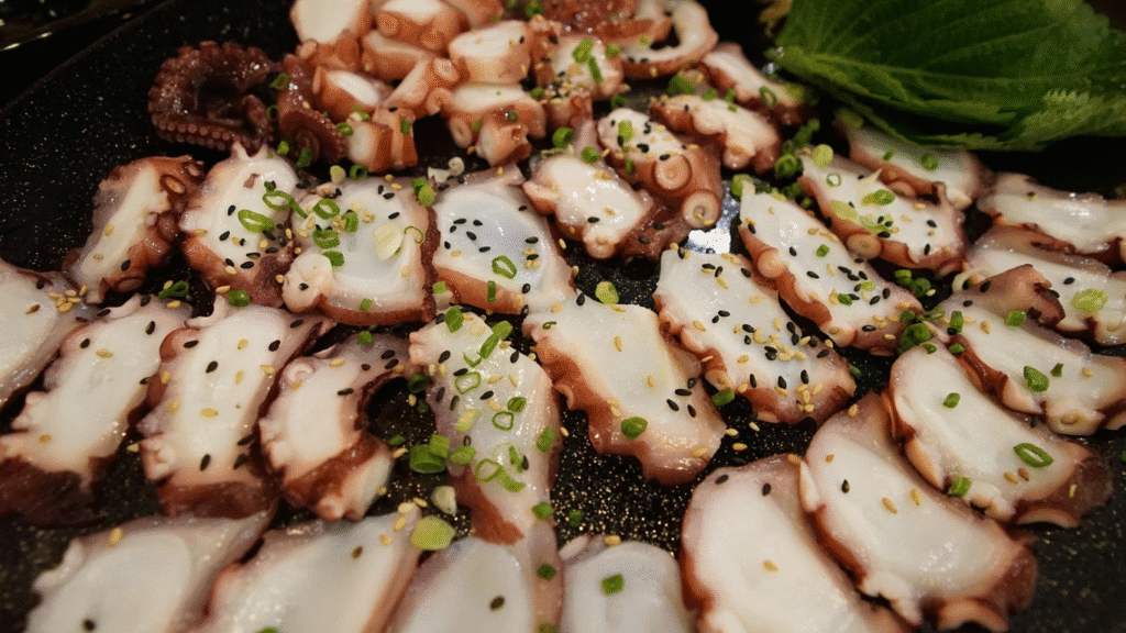 greek food grilled octopus