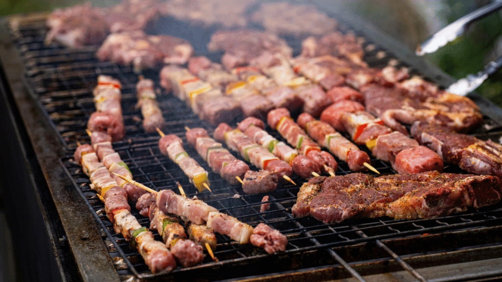Grilled meat for Tsiknopempti