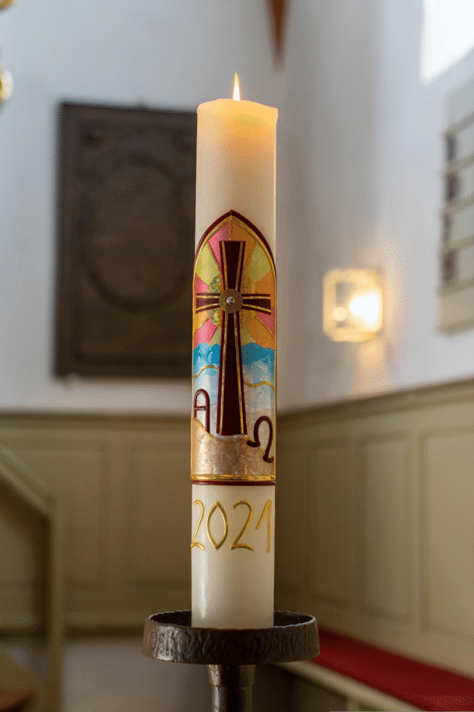 a greek easter candle