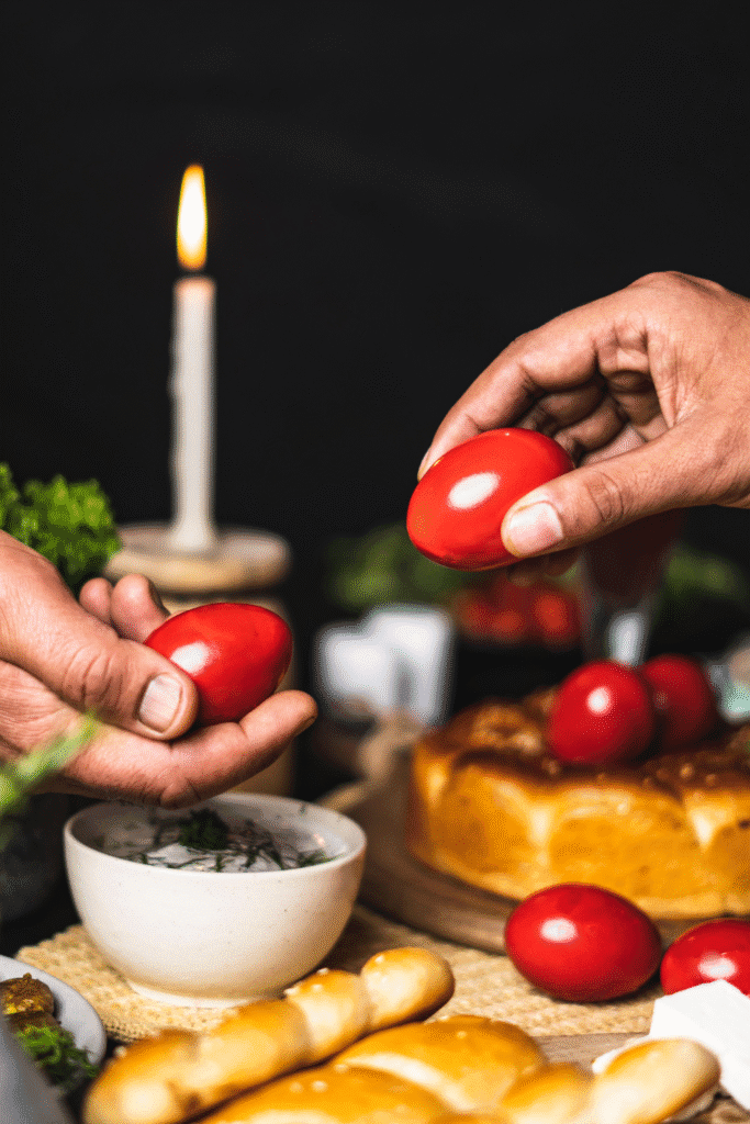 greek easter traditions egg tapping
