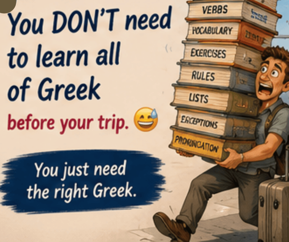 greek for travelers advice you don't need to learn all grammar